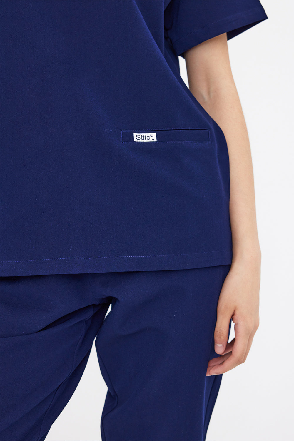 Elle Scrub Top - Navy